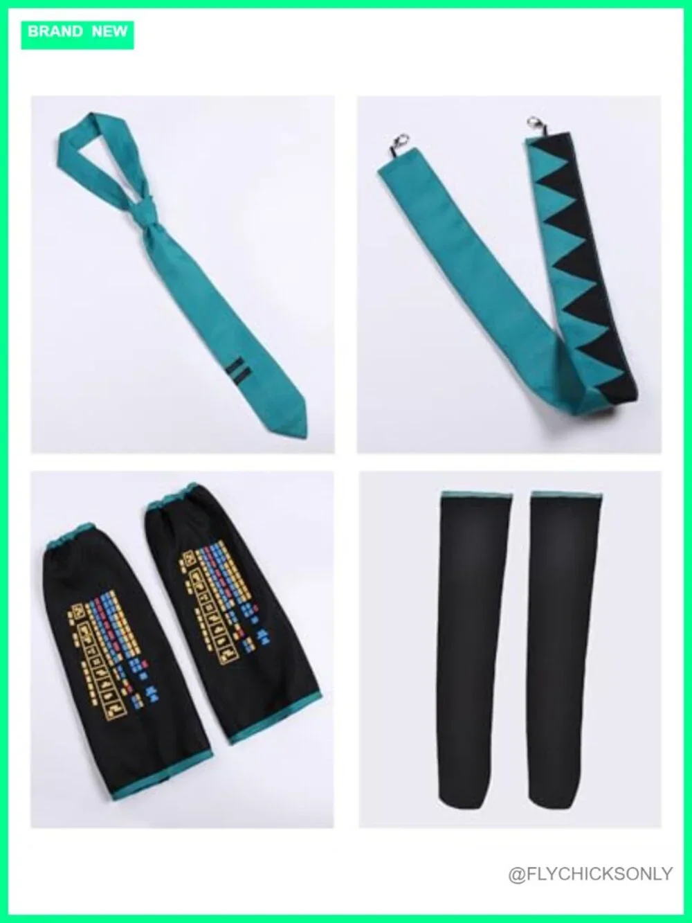Anime Cosplay Costume Set with Wig Top Skirt